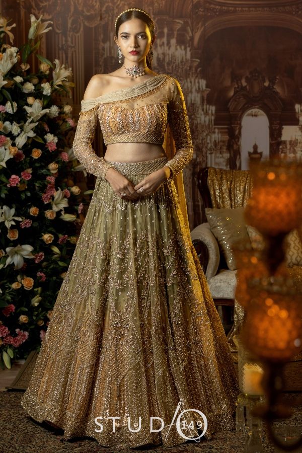 Bridal Tulle Reception Lehenga Bridal Wear Reception outfit Studio 149 Fashion