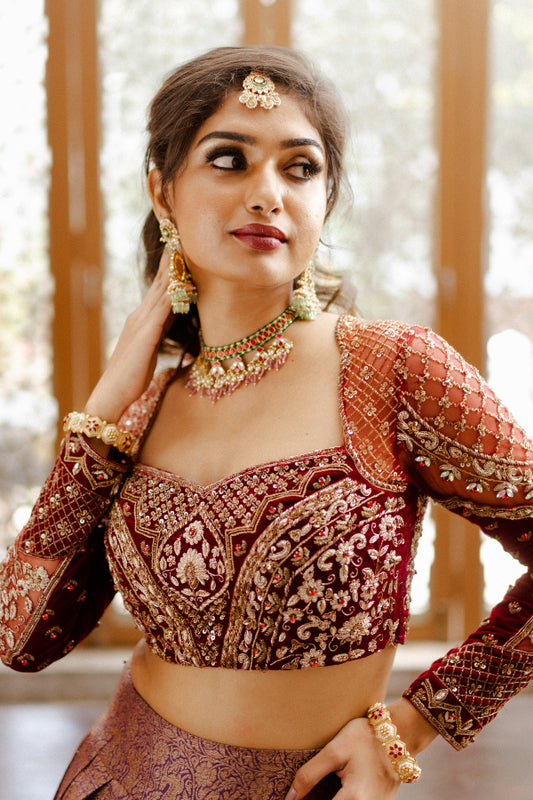 BRIDAL BANARES SILK LEHENGA