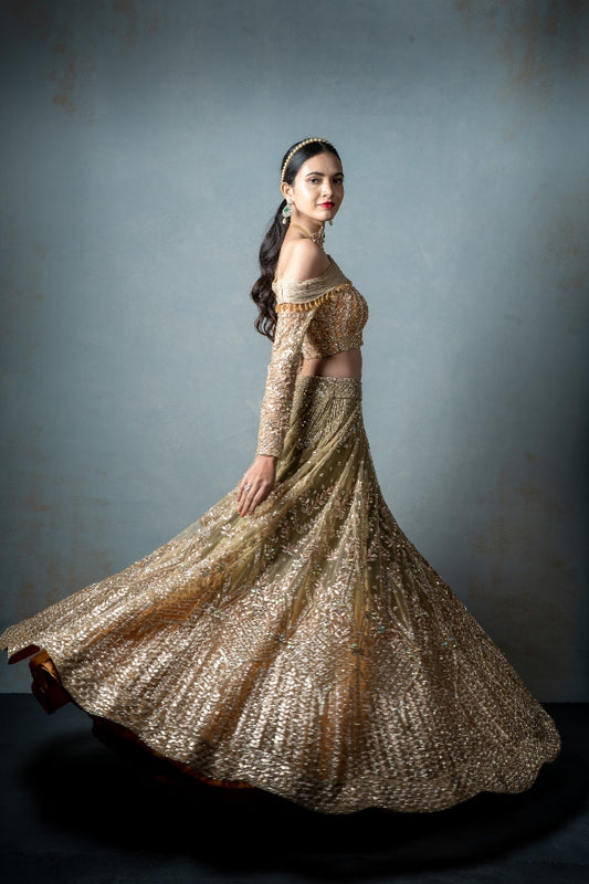 RECEPTION BRIDAL LEHENGA SET